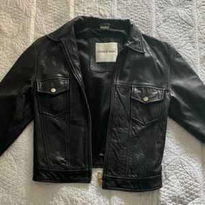 Andrew Marc New York 100% Leather Moto Jacket